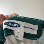 Old Navy NEW!! Everyday Shorts 5” Inseam Green and White Stripe Photo 6