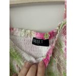 Reset By Jane Josie Dress Floral Babydoll Mini Dress Size Small Whimsical Fairy Pink Photo 7