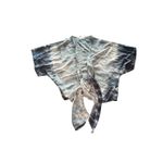 Young Fabulous and Broke Young Fabulous Broke Tie Front Kimono Top‎ Blue Gray Tie Dye M Medium Photo 1
