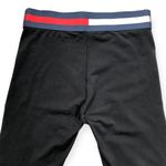 Tommy Hilfiger Sport Black Flag Band Elastic Waist Cropped Leggings Photo 3