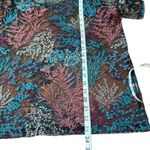 ZARA  Embroidered Floral Top Sheer Mesh Colorful‎ Statement Blouse Photo 5