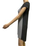 Marilyn Monroe Gray White Striped Short Sleeve Tunic Tee High Low Dress Medium Photo 3