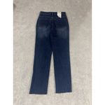 a loves a high rise straight leg jeans nwt fray raw hem size 26 Blue Photo 6