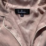 Lulu’s ELISE BLUSH SATIN LONG SLEEVE MIDI Dress Photo 7