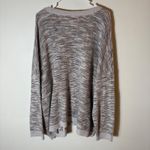 J.Jill Marled Knit Sweater Neutral Taupe Gray Drop Shoulder Relaxed Pullover 4X Photo 6