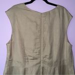 Jessica London Size 20 Midi Shift Dress Linen Blend Tan Photo 5