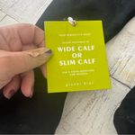 Gianni Bini Makaye Tall Knee High Boots NWT size 7 Black Faux Suede Stretch Heel Photo 2