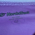 NordicTrack Purple Long Sleeve Crew Neck Lightweight Mesh Athletic Top Size L Size L Photo 3