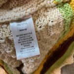 Marc New York Marc New York Crochet Knit Tank Top Striped Ruffle Trim Sleeveless - Small Photo 5