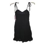 Wild Fable Women's Sleeveless black mini dress sweetheart neckline smocked​ Photo 8