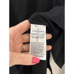 Gap  Blouse Small Black V-Neck Side Slit Long Sleeve Tunic Rayon Adult Womens Photo 5