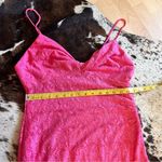 NSR‎ Hot Pink Lace Midi Dress Sleeveless Lined Size L NWOT Size L Photo 7