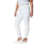 Spanx Anthropologie Distressed Frayed Hem Ankle Skinny Jeans, White Size 3X Photo 2