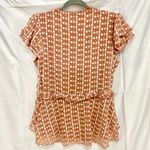 Walter Baker  Carole Empire Waist Ruffle Sleeve Hi-Low Blouse Blush white Women L Photo 7