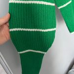 Francesca's Green And White Striped Sweater  Photo 6