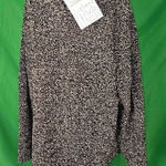 Nina Leonard NWT  Womens Black White Mock Neck Sweater 2X‎ Photo 0