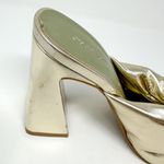 Open Edit Nordstrom Saydee Gold Metallic Puff Sandal Heel, NWOT, Size 5.5 Photo 9