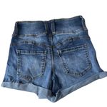 Ariya Jeans High Waist Cutoff Jean Shorts Sz 7/28 3 Button Stretch Festival Photo 3