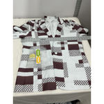 Womans White Purple Patch Work Design Lined 2 Button Front XL Blazer Photo 6