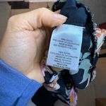 Patrons of Peace Black floral Ruffle Blouse Photo 3