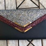 ALDO Black Glitter Clutch Bag Photo 1