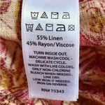 Joie  Floral‎ Bermudas Vibrant Pink Burgundy Gold Photo 3