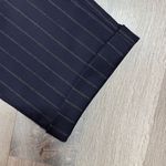 Casual Corner Pinstripe Cuff Hem Trouser Dress Pants Black 10 Photo 5