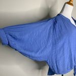 Coco + Carmen Slate Blue Gauze Boho Shirt Sz L/XL Photo 4