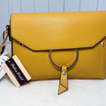 Mellow World Vegan leather Elegant Yellow/ Mustard Crossbody Bag NEW Yellow Photo 0