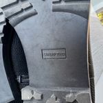 Lands' End Black Pebbled Genuine Leather Lug Sole Ankle Boots Booties Size 10 Photo 7