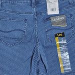  Stripe Denim Shorts NWT Size 4 Lee Mid-Rise Striped Jean Shorts Photo 4