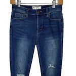 Free People Mid Rise Skinny Fringe Hem Ankle Jean size 25 Photo 0