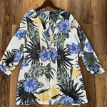 Hurley  Hana Hooded Swim Cover-Up Lightweight Sail‎ Women's Size X-Large EUC Photo 0