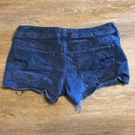 American Eagle  Blue Corduroy Cut Off Short Shorts Size 6 Photo 3