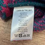 Cara & The Sky Elizabeth Animal Midi Knitted Dress Teal Size Small Photo 8