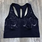 Tahari Sport Black and Grey Marble Sports Bra Photo 0