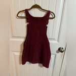 Altar'd State Altar’d State Burgundy Corduroy Overall Dress Photo 4