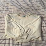 Crop white sweater! Size medium Photo 1