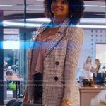 ZARA  Double Breasted Textured Tweed Weave Jacket PINK/BLACKSize XS NEW Photo 1