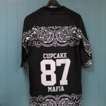 Cupcake Mafia terry cloth dress “support your local Girl GANG” tunic or dress‎ M Black Size M Photo 6