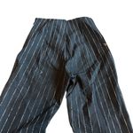 I am gia I.AM.GIA Dominique Black Pinstripe Logo Pants Stretch Straight Fit Size XS Photo 8