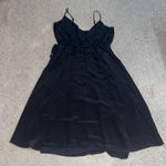 Amour Vert Varden Black Silk Wrap Dress LBD Size XS Photo 3