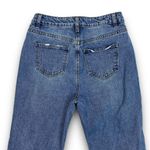 American Bazi  Womens High Rise Waist Straight Wide Leg Jeans Distressed Size 5 Photo 5