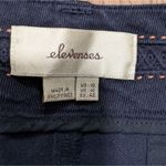 Elevenses  Linen Pants‎ Womens 10 Trouser Straight Leg Dressy Navy Blue Classic Photo 2