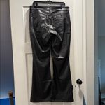 Gap NWT High Rise Vegan Leather '70s Flare Pants, size 14S Photo 6
