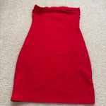 Wild Fable Strapless Dress Red Photo 1