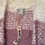 Moral Fiber NWT Striped White/Purple Long Sleeves Open Cardigan Size S Photo 7