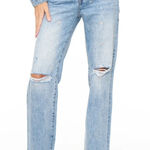 Pistola  Cassie Super High Rise Straight Leg Jean‎ City Lights Distressed 28 NEW Photo 0