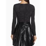 Alice + Olivia Chara Crocodile Embossed Faux Leather Mini Dress NWT Sz. 14 Photo 2