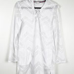 prAna  Women's Hooded Long Sleeve Mesh Tunic‎ White Sz L Photo 0